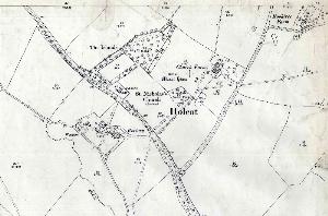 The area around the church in 1901